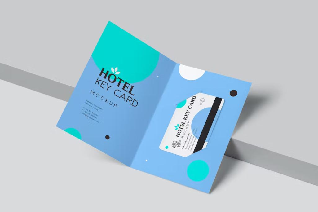 Hotel Key Card Branding Mockup