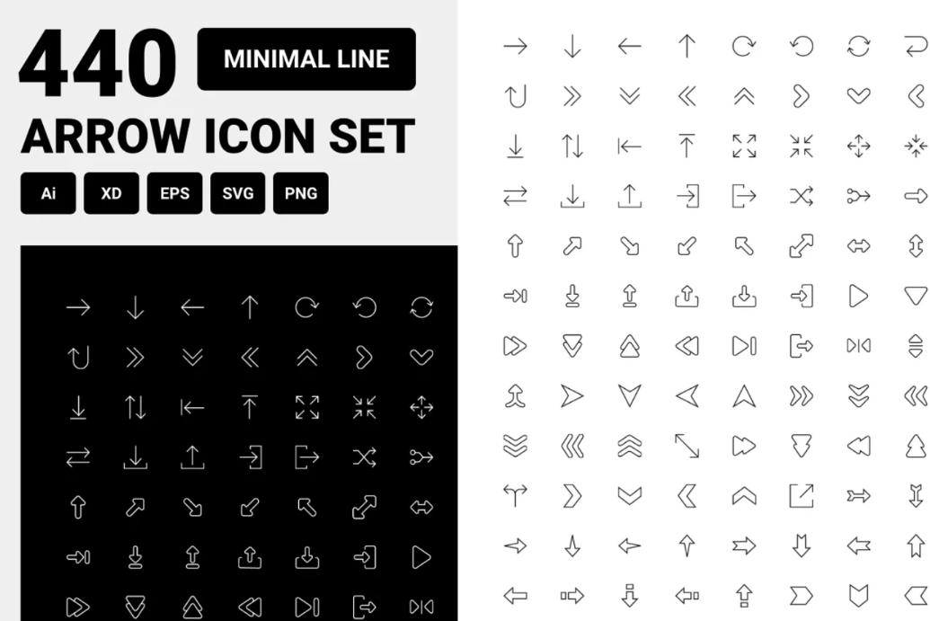 Minimal Arrow Icons Set