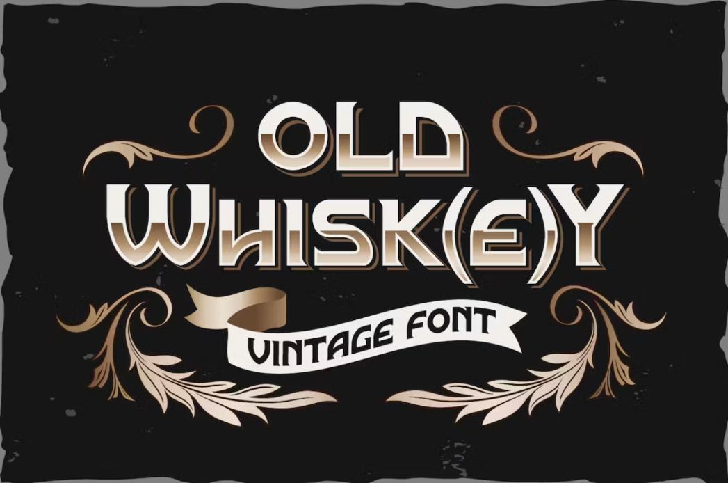 Old Whiskey Display Typeface