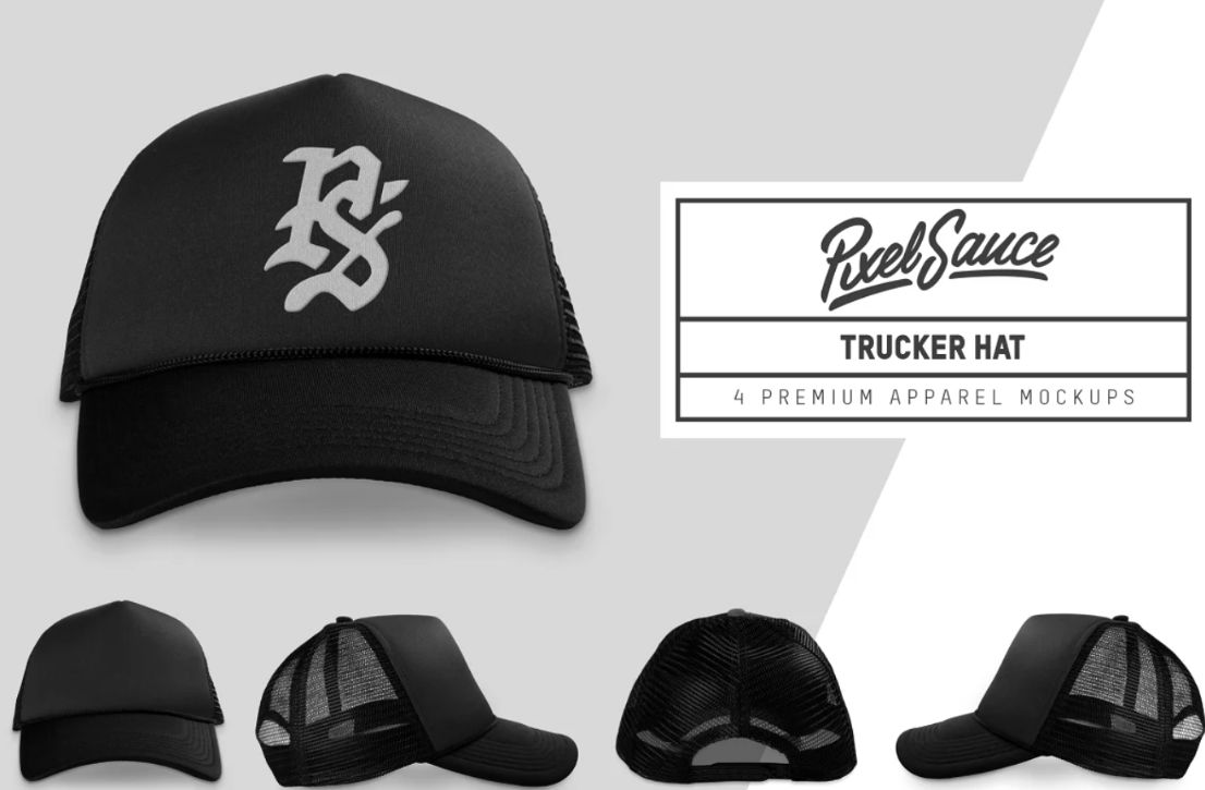 Photo Realistic Trucker Hat PSD