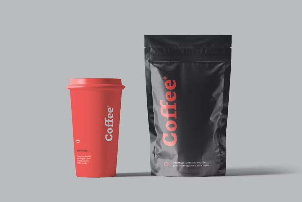 Photorealistic Coffee Branding Mockup PSD
