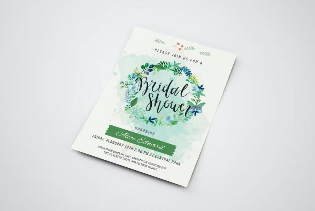 Printable Bridal Invitation Card