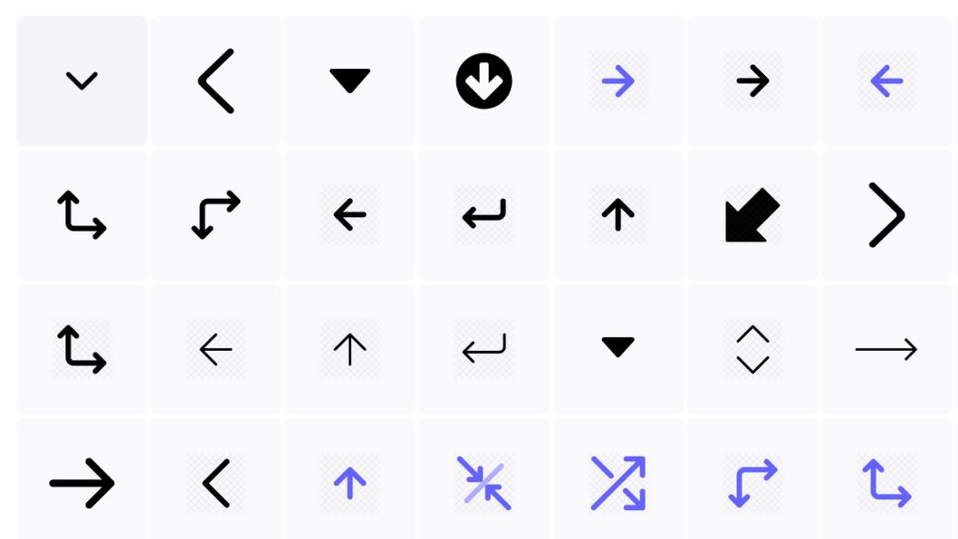 Professional Arrow Icons Set Free