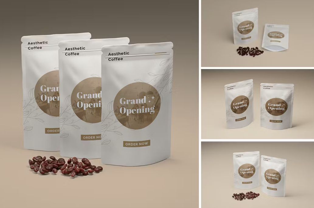 Realistic Coffee Branding Mockup PSD