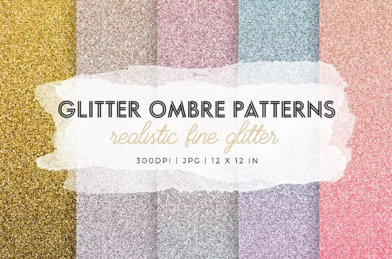 Realistic Ombre Patterns Set