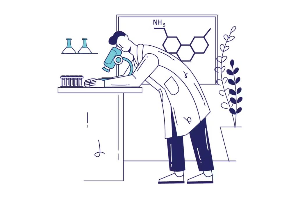 Science Lab Illustration Design