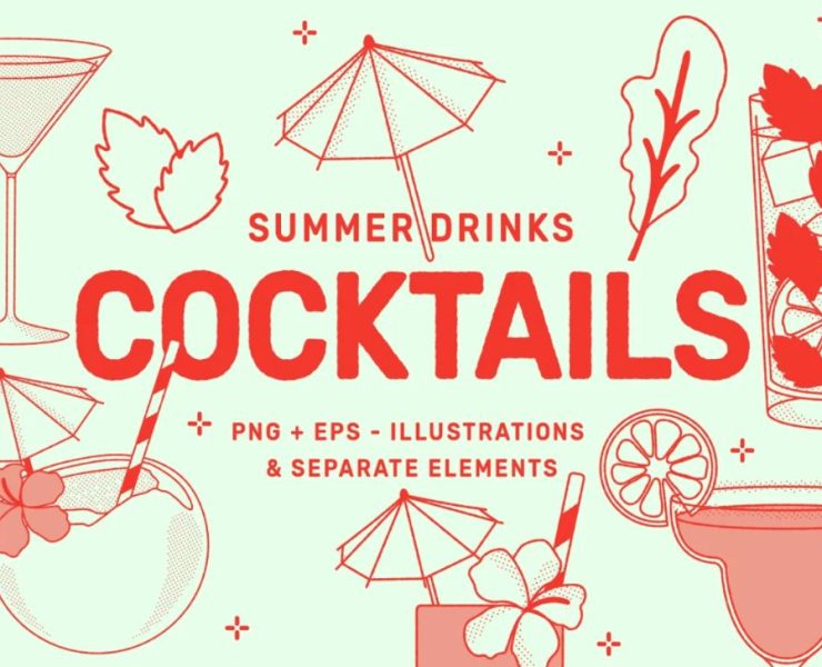 15+ Cocktail Illustrations Ai PNG FREE Download