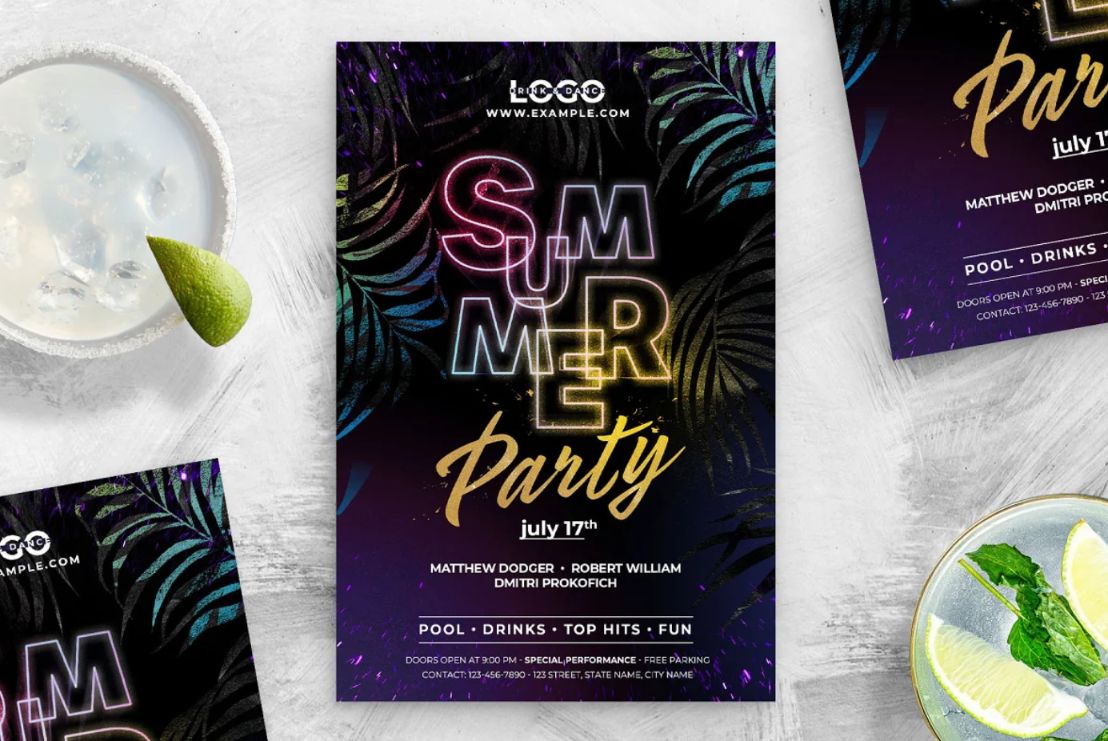 Tropical Style Flyer Template