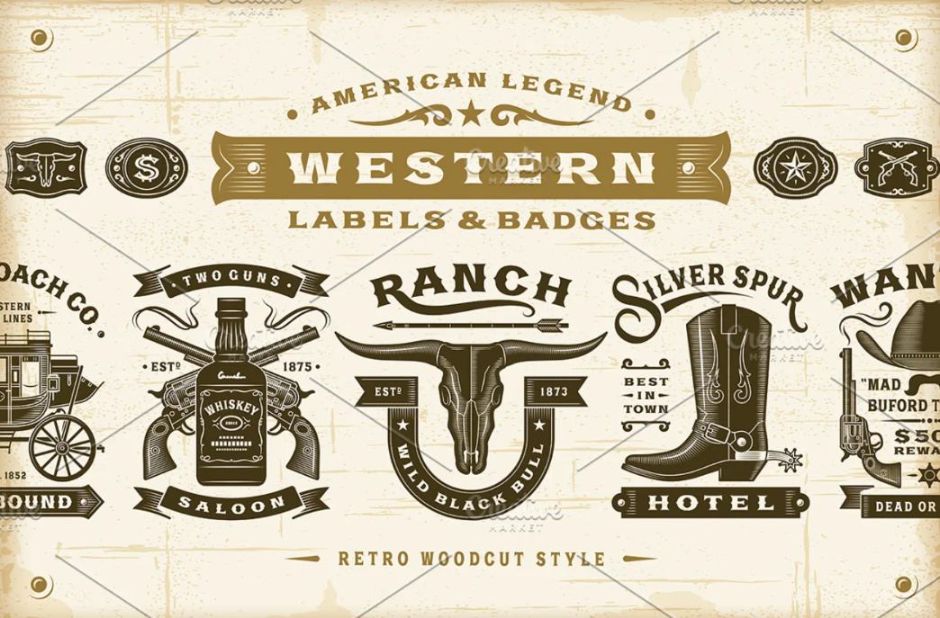 Vintage Western Labels and Logos