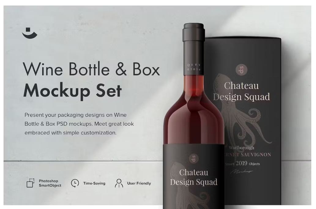 Wine Branding Mockup Set