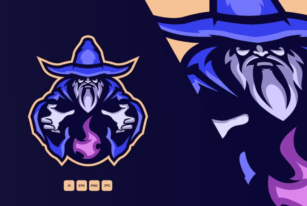 Wizard Mascot Identity Design