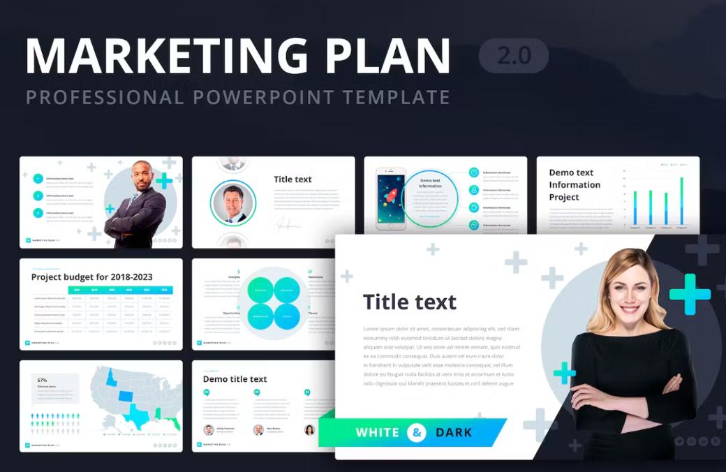 30 Professional PowerPoint Slides Set