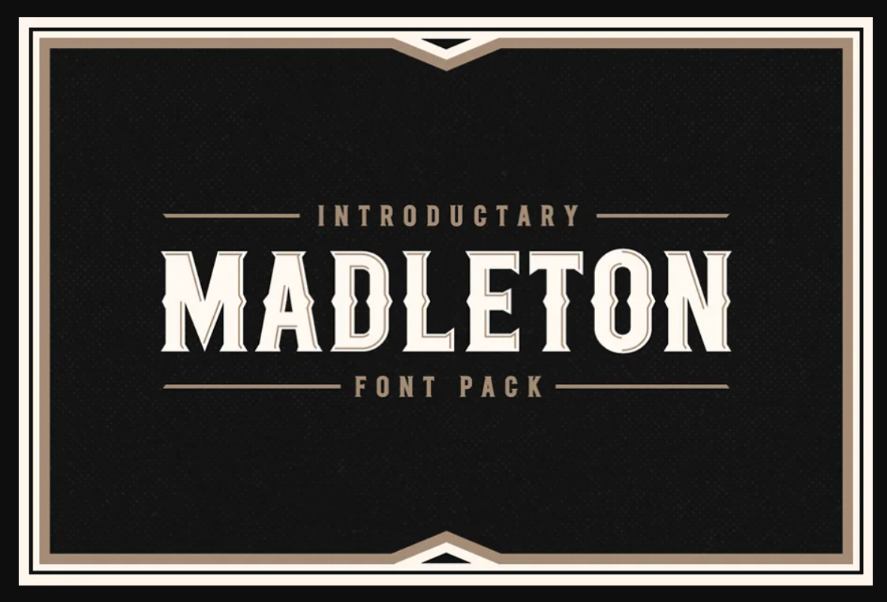 Creative Barrel Labeling Typeface