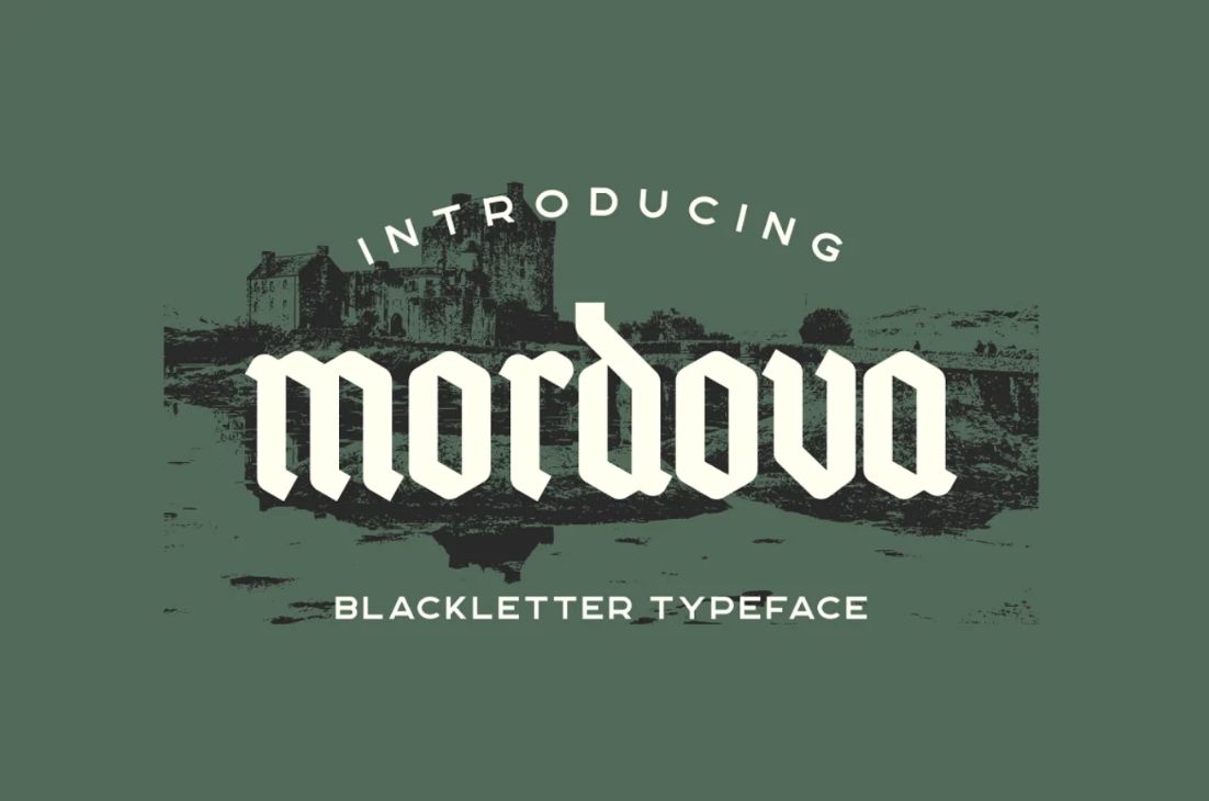 Creative Blackletter Display Typeface