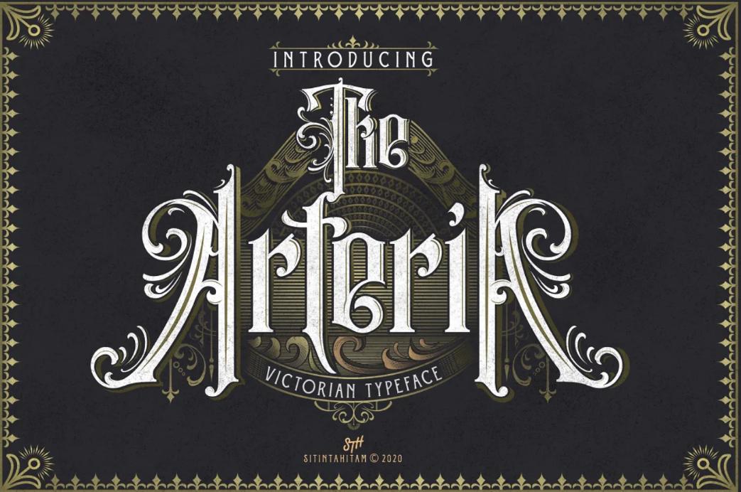 High Quality Victorian Style Display Font