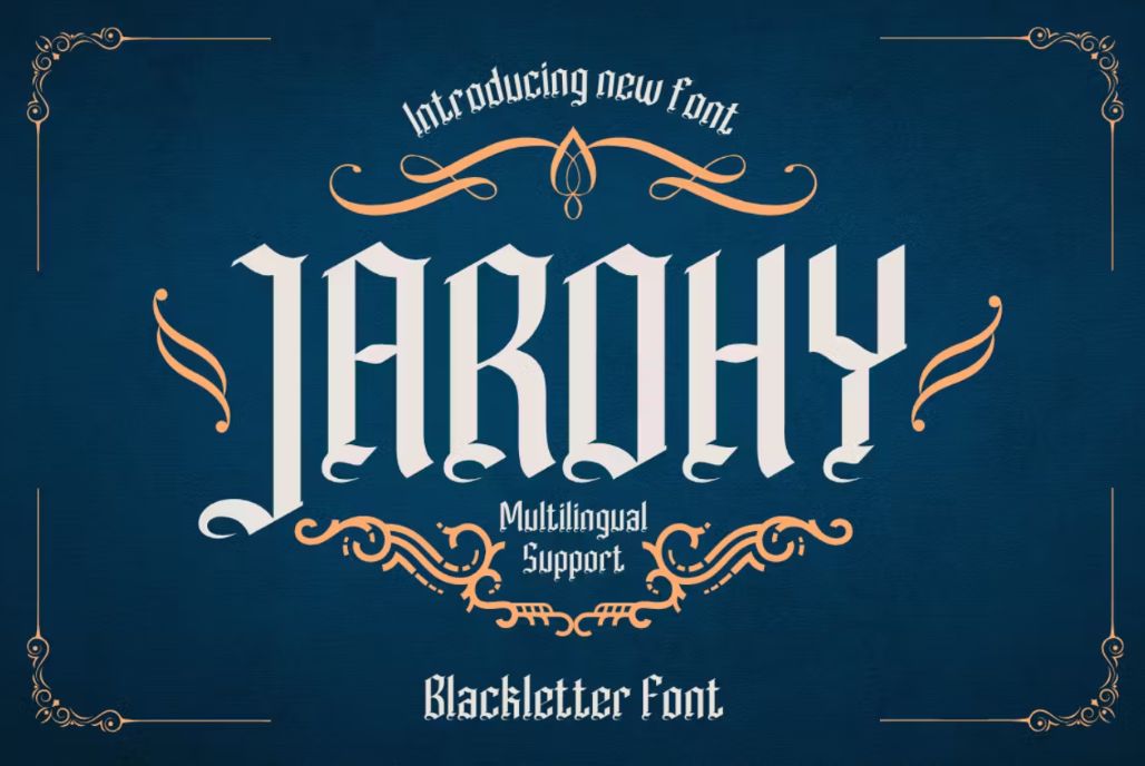 Ribbon Style Blackletter Typeface