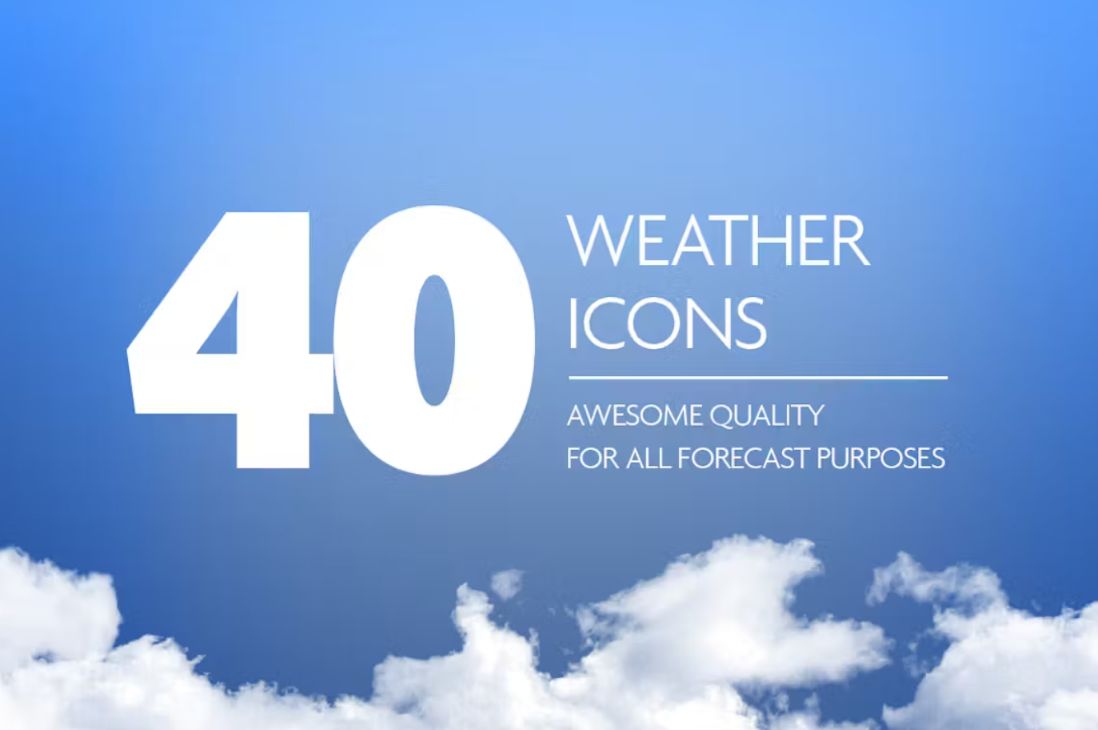40 Awesome Quality Icons Set