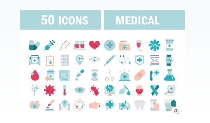 50 Unique Hospital Icons