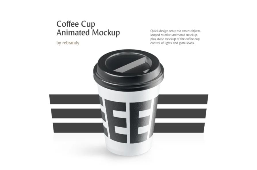 Animated Cup Mockup Design