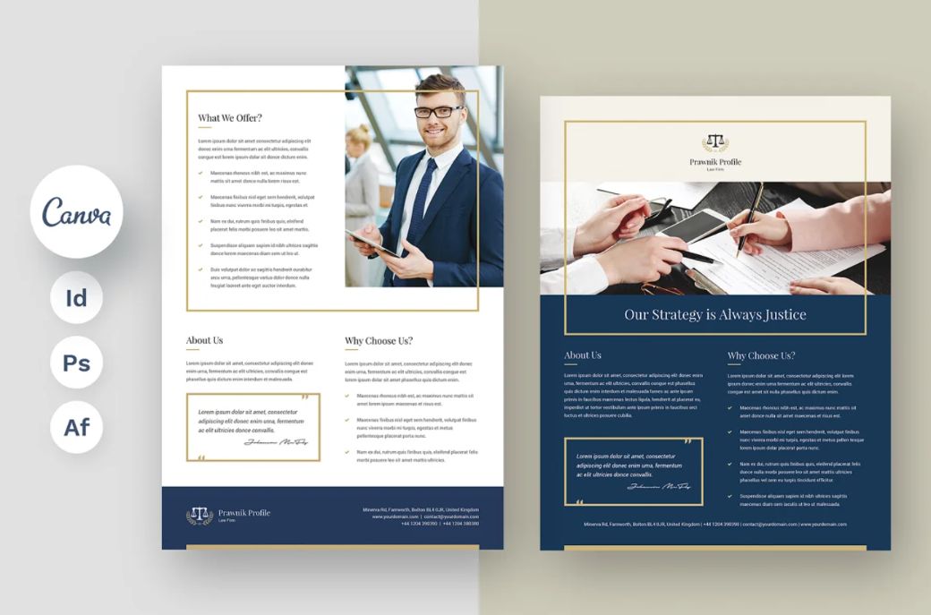 Clean Legal Flyer Template