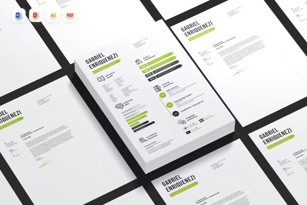 Colorful Infographic Resume Design