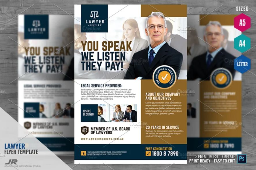 Creative Law Firm Flyer