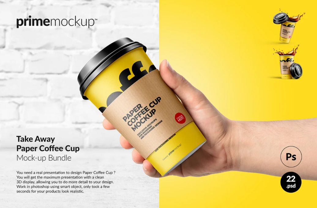Creative Take Away Cup Mockup