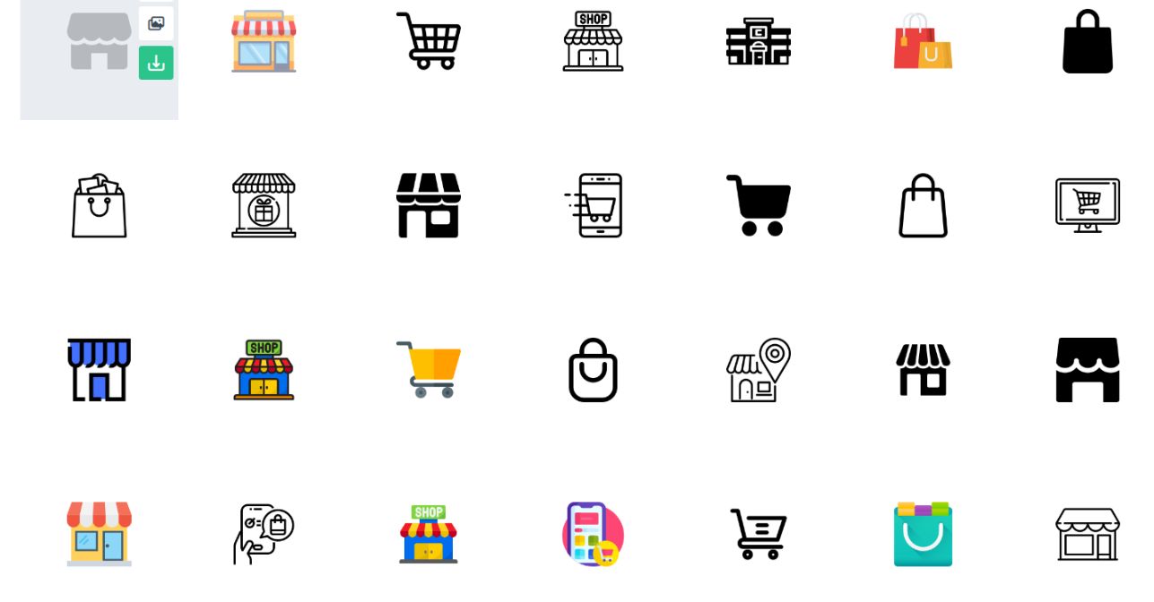 Free Shopping Vectors Set