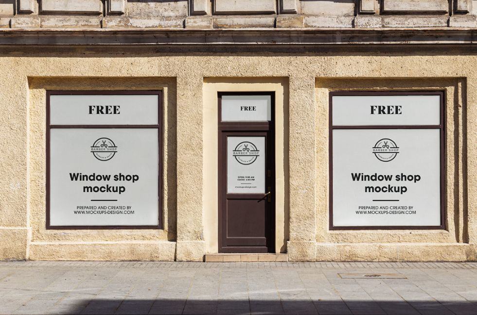 Free Storefront Branding Mockup PSD