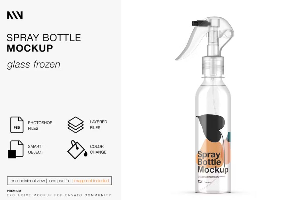 Glass Frozen Spray Bottle