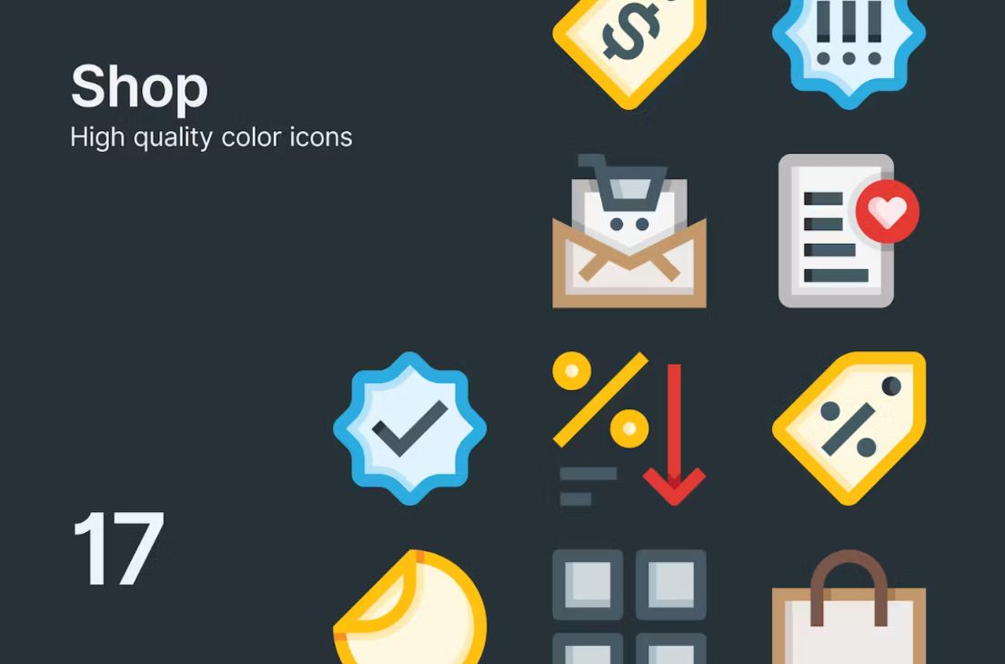 High Quality Shop Icons