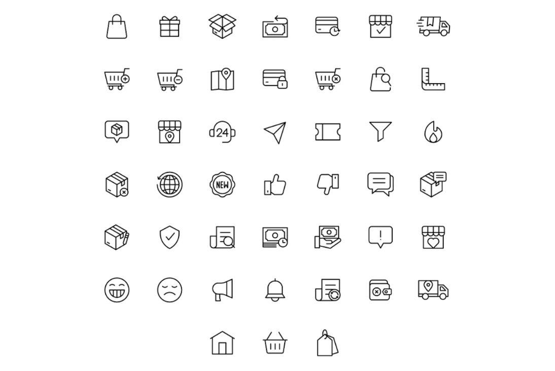 Huge Shopping Icon Elements