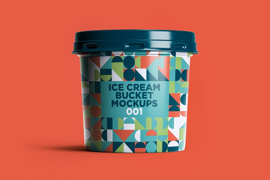 Ice Cream Buckets Mockup