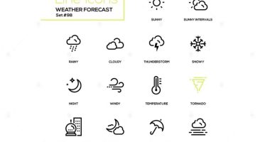 weather forecast icons