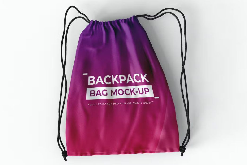 Realistic Bagpack Mockup PSD