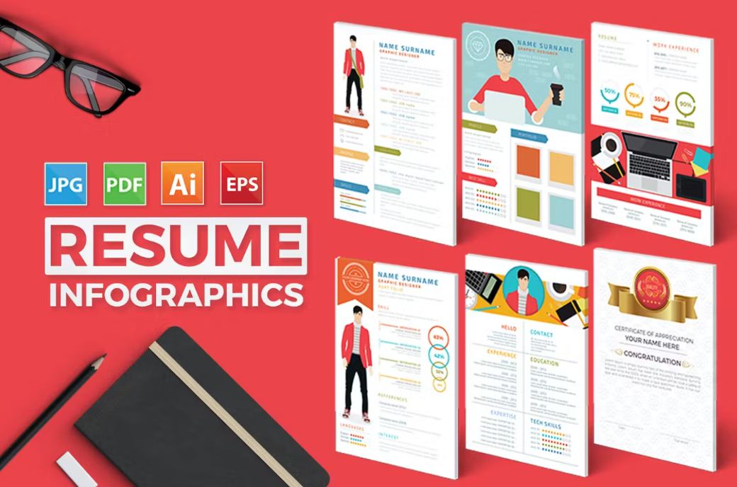 Resumes With Infographic Elements