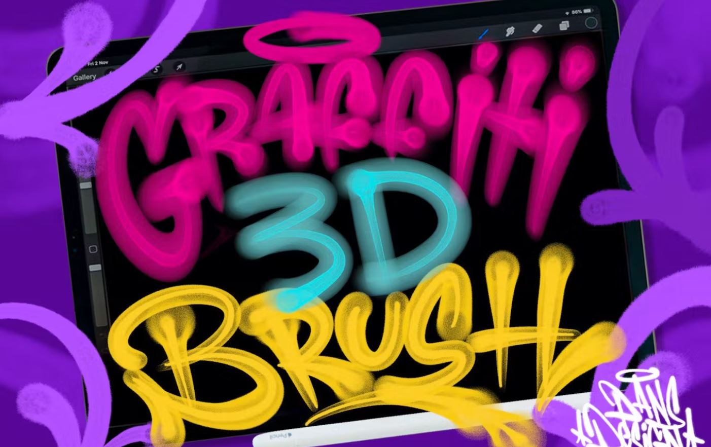 3D-Hand-Lettering-Procreate