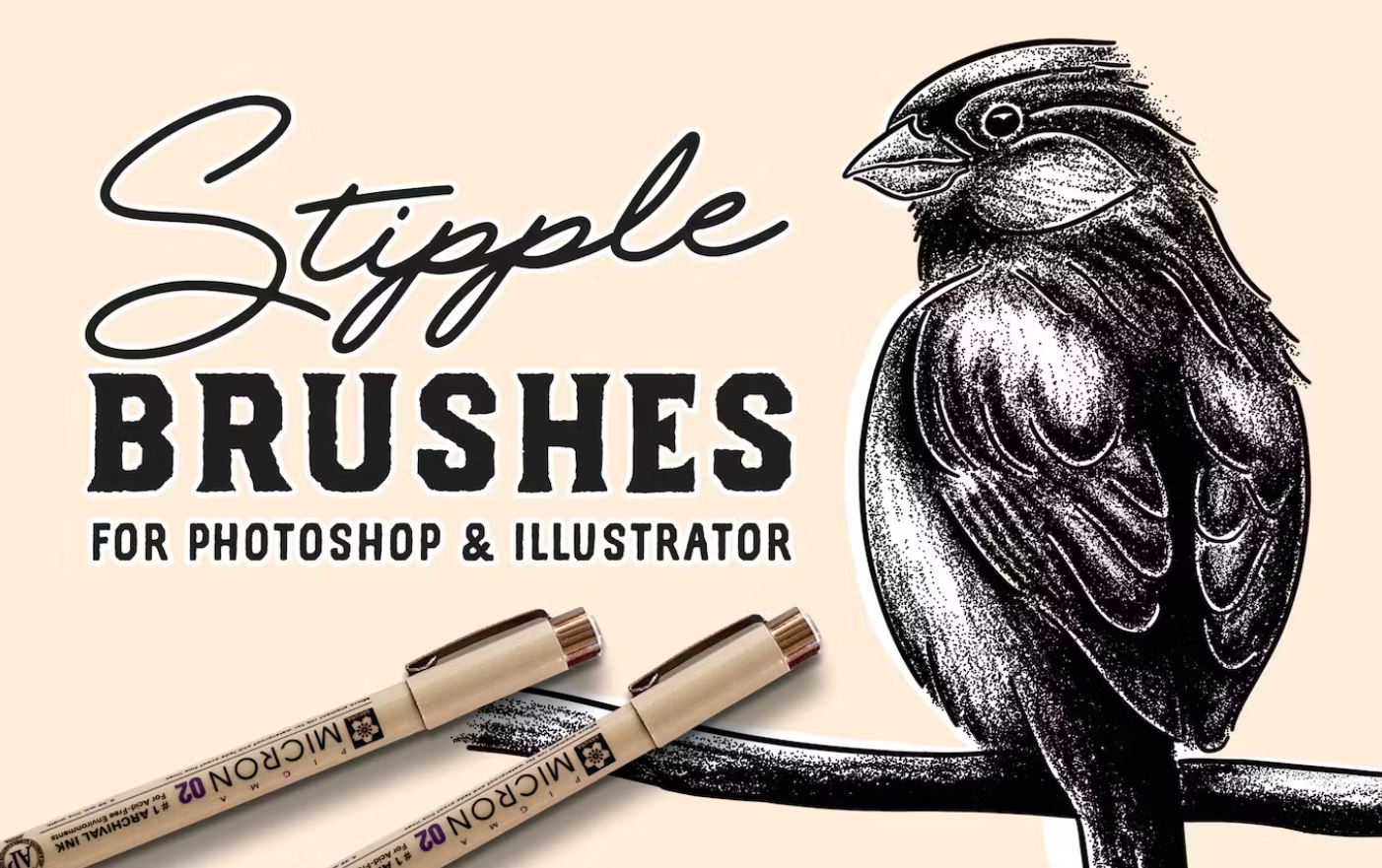 stipple brushes to use with photoshop and Illustrator