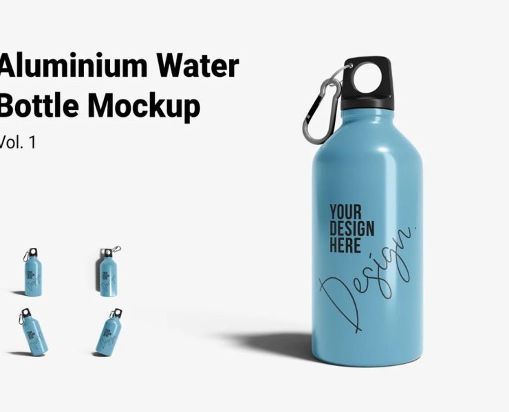 15+ Aluminium Bottle Mockup PSD Download Free