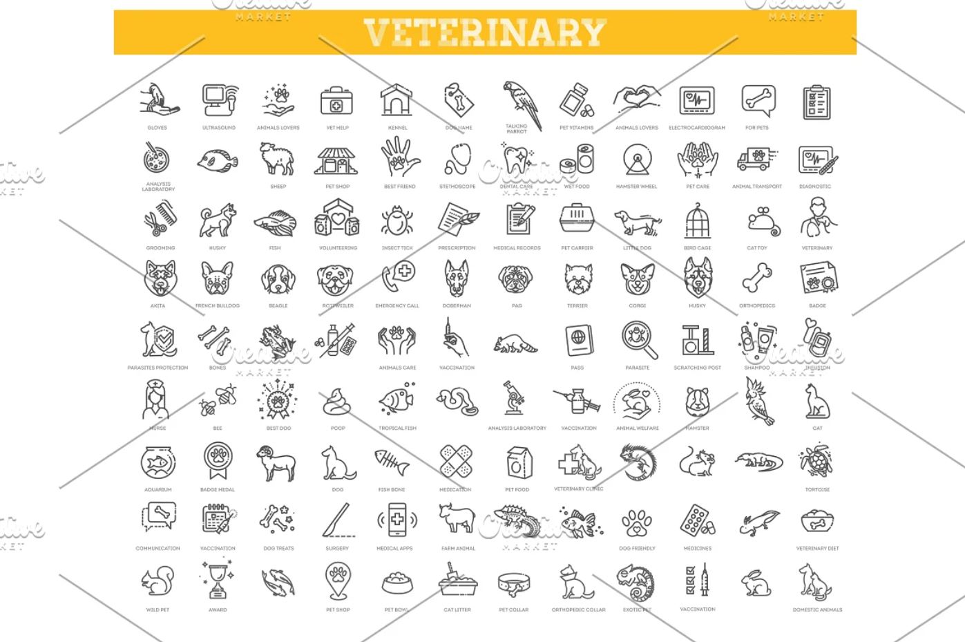 Animal-hospital-icons