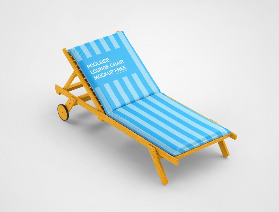 Lounge chair mockup psd template download