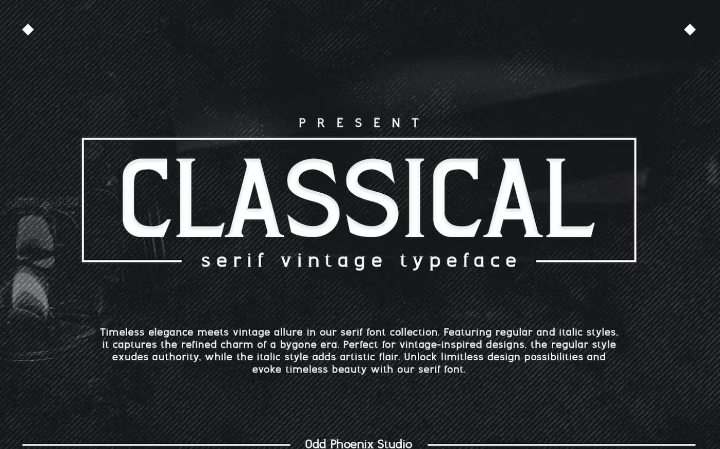 Vintage Classical Style Display Font