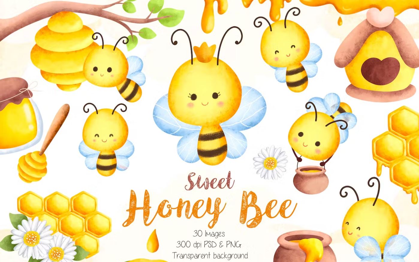Bee-Pollination-Illustrations