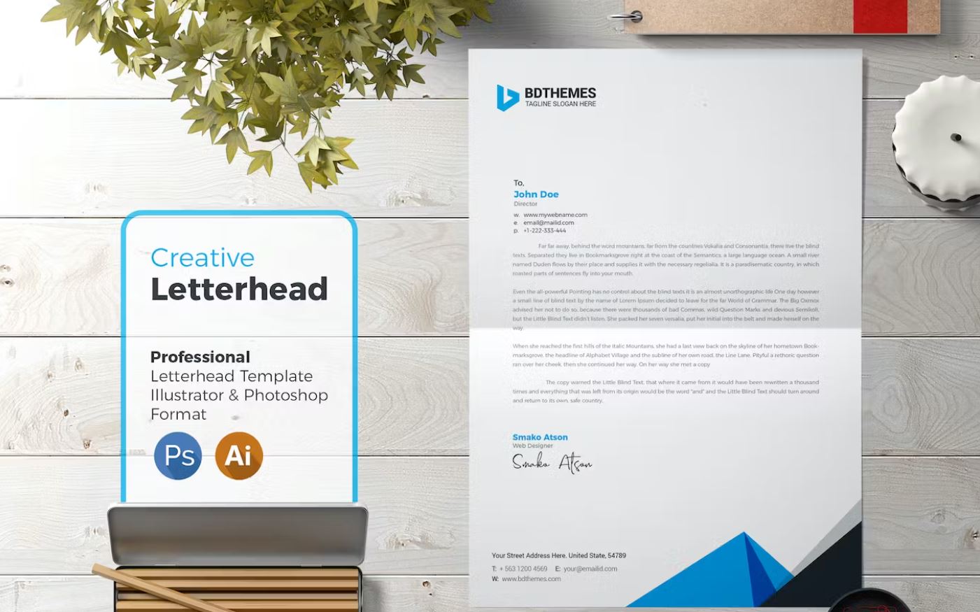 Creative and Professional Business Letterhead Template