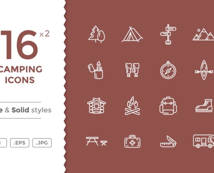 camping icons