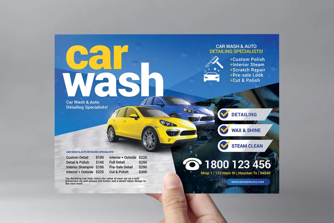 Car sale banner template to promote your business on website and social media post
