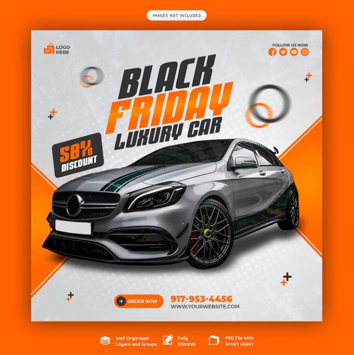 Black friday sale promotion for car store