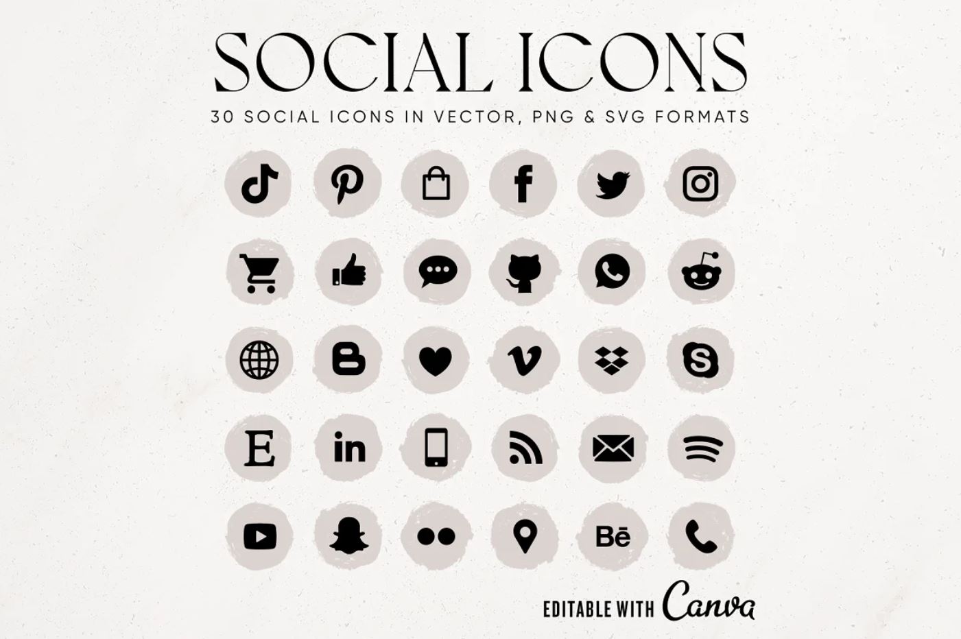 Circle-social-media-buttons