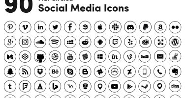 Circular-icons-for-social-media