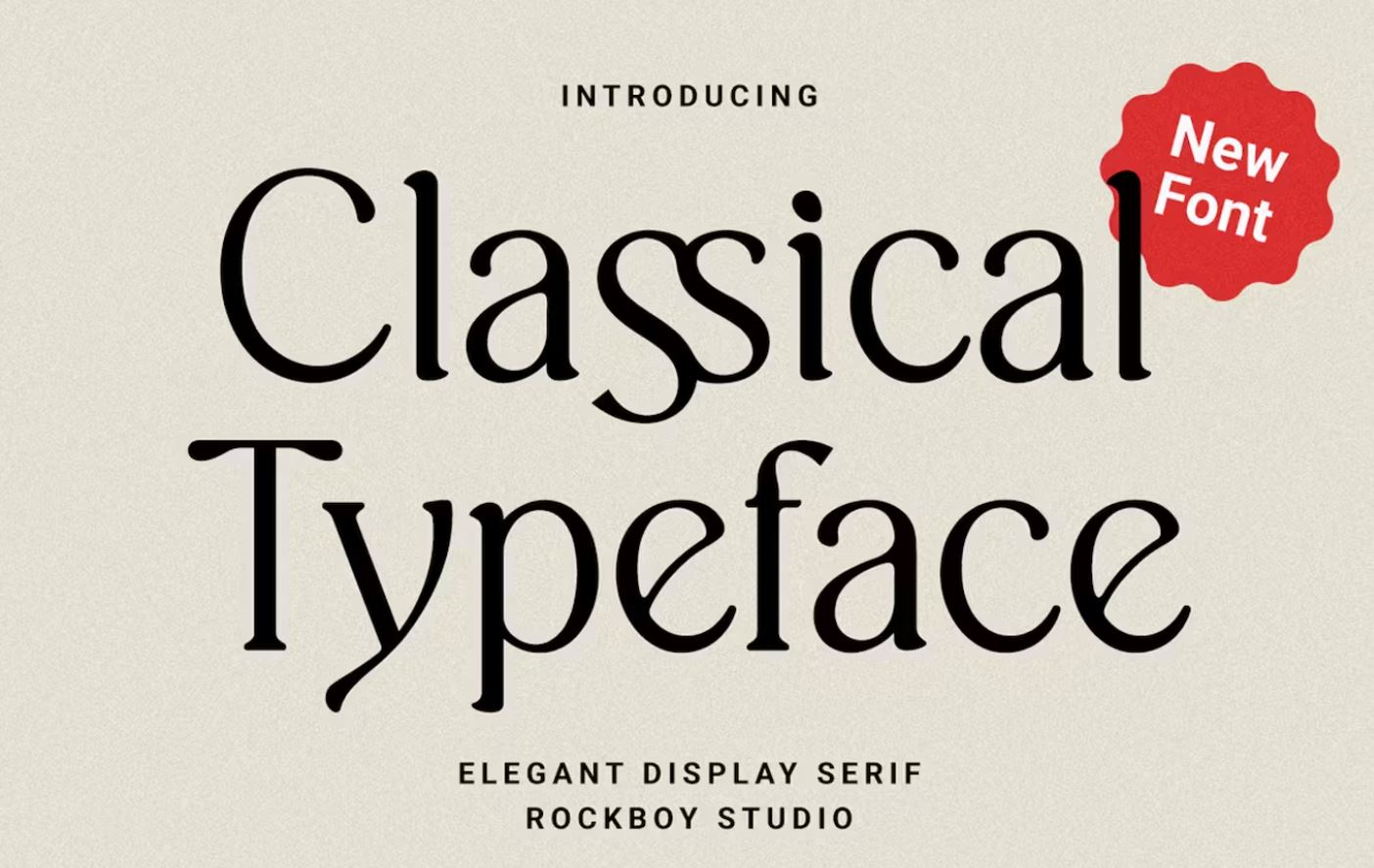 Circular Style Classical Fonts Download for Social Media Posts